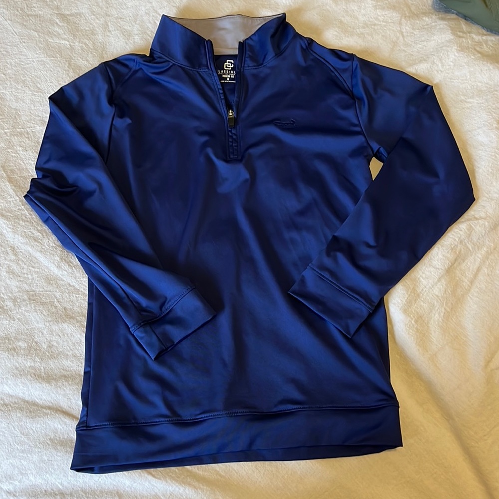 Blue sweat shirt - dry fit style.